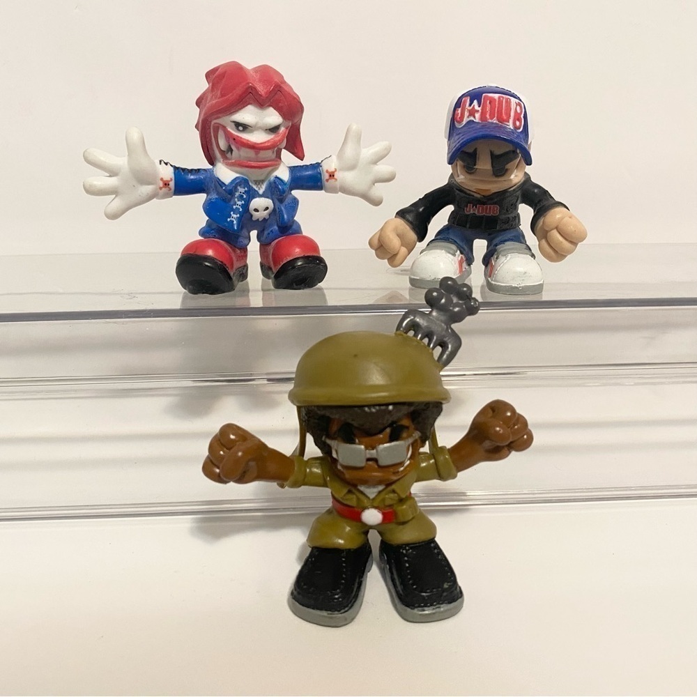 Tech Deck Zood Dude Evolution Zoods Magnetic Action Figures 2” Lot Of 3 Toys